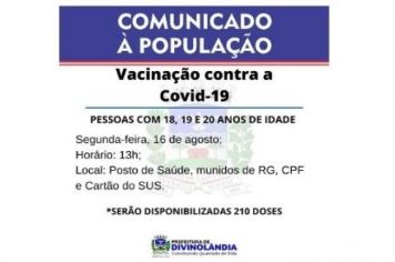 Vacinação contra a Covid-19 no município