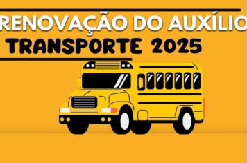 RENOVAÇÃO DO AUXÍLIO TRANSPORTE PARA ESTUDANTES UNIVERSITÁRIOS