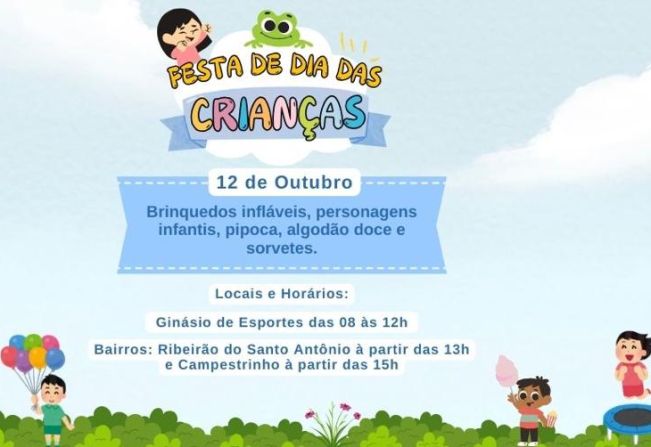  FESTA DE DIA DAS CRIANÇAS EM DIVINOLÂNDIA – 12 DE OUTUBRO