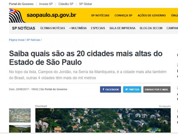 Divinolândia é a quarta cidade mais alta do Estado de São Paulo